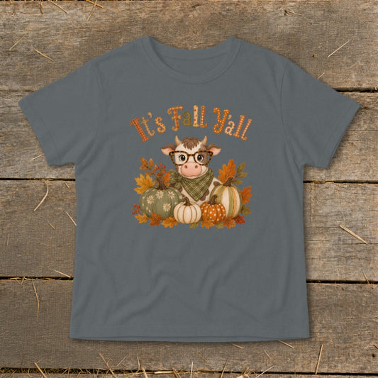 Fall Y'all Cow Infant Tee