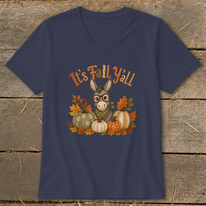 Fall Y'all Donkey V-neck
