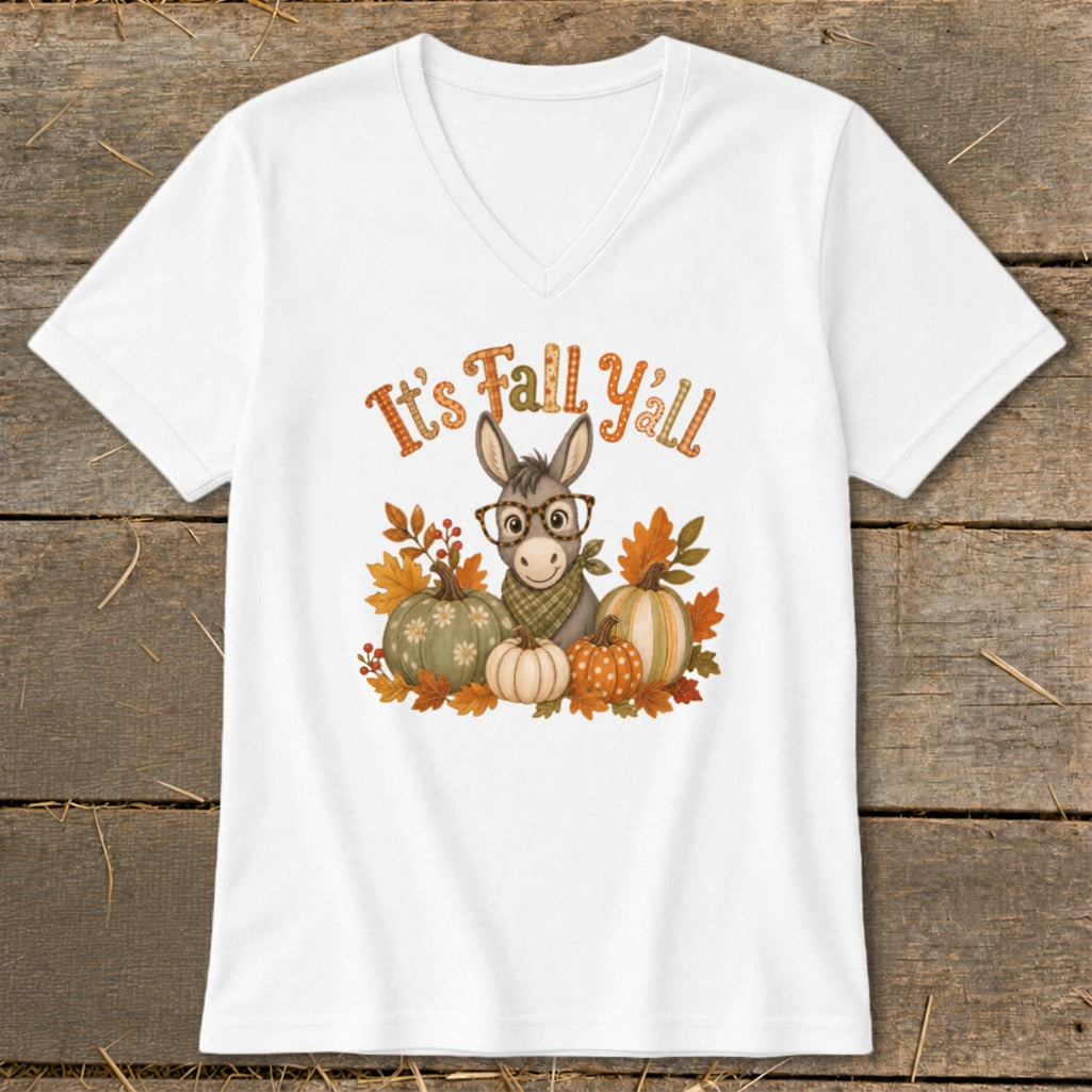 Fall Y'all Donkey V-neck