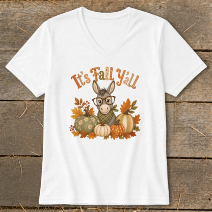 Fall Y'all Donkey V-neck