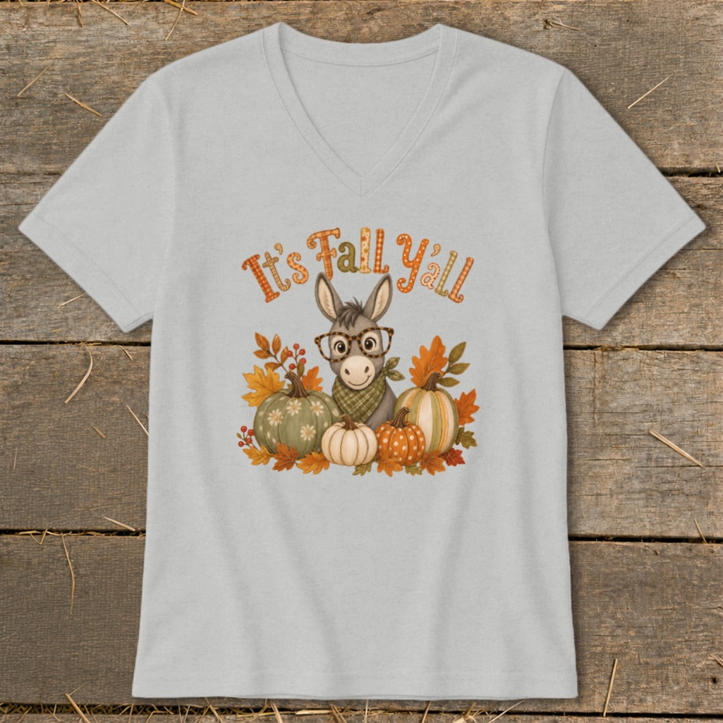 Fall Y'all Donkey V-neck