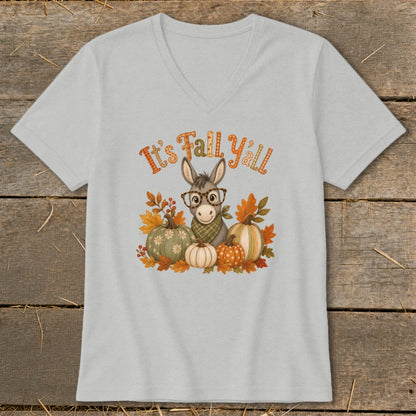 Fall Y'all Donkey V-neck