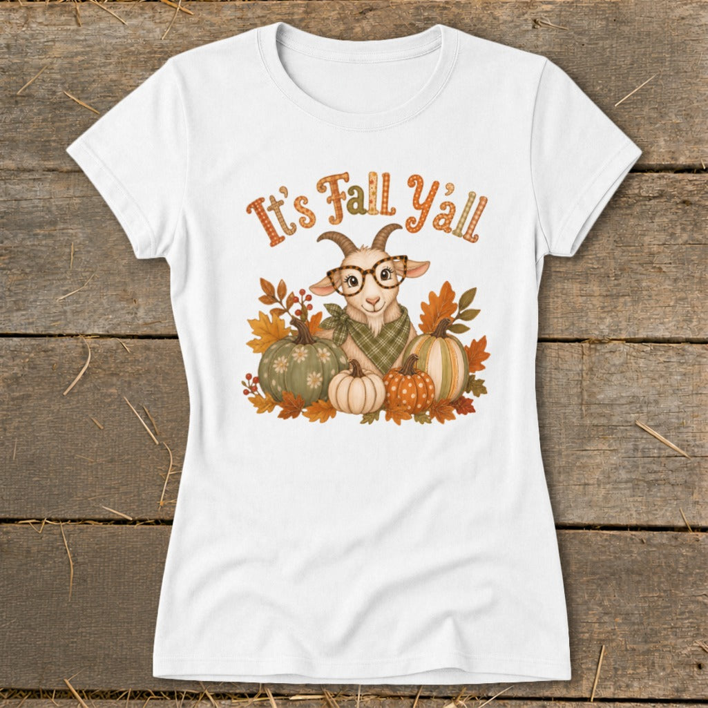 Fall Y'all Goat Ladies Tee