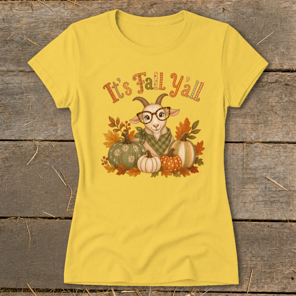 Fall Y'all Goat Ladies Tee