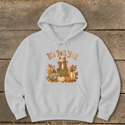 Fall Y'all Horse Hoodie