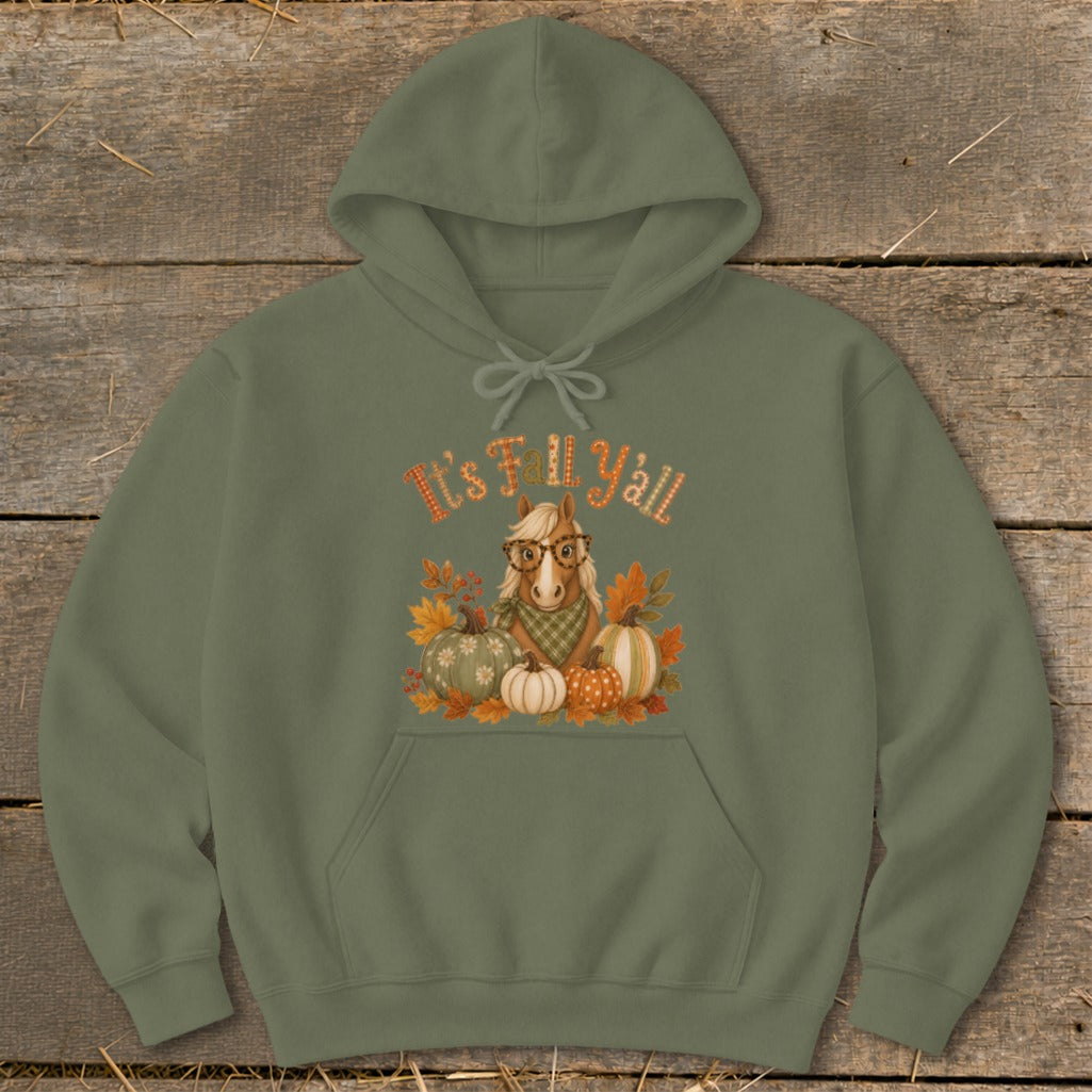 Fall Y'all Horse Hoodie