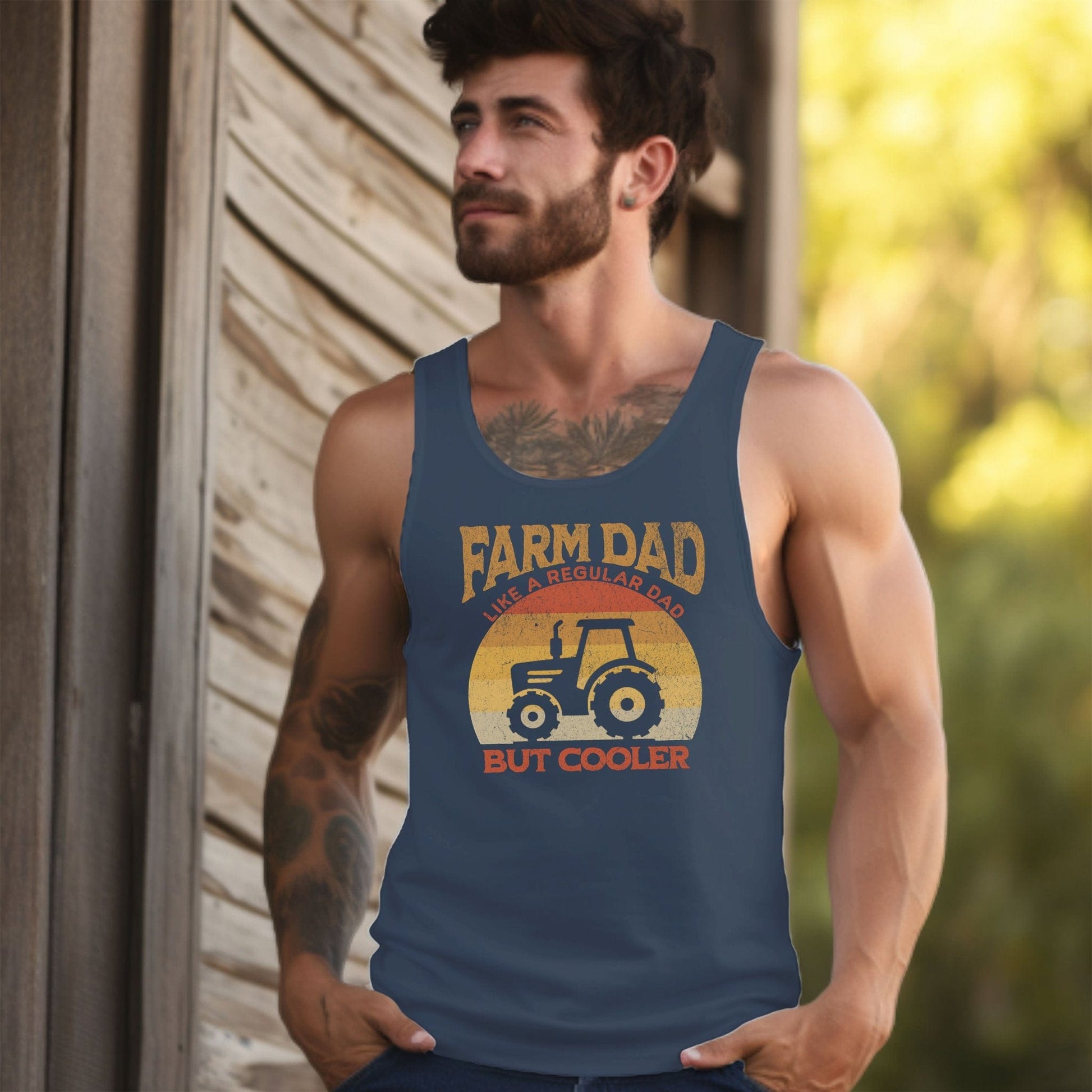 Farm Dad but Cooler Tank Top