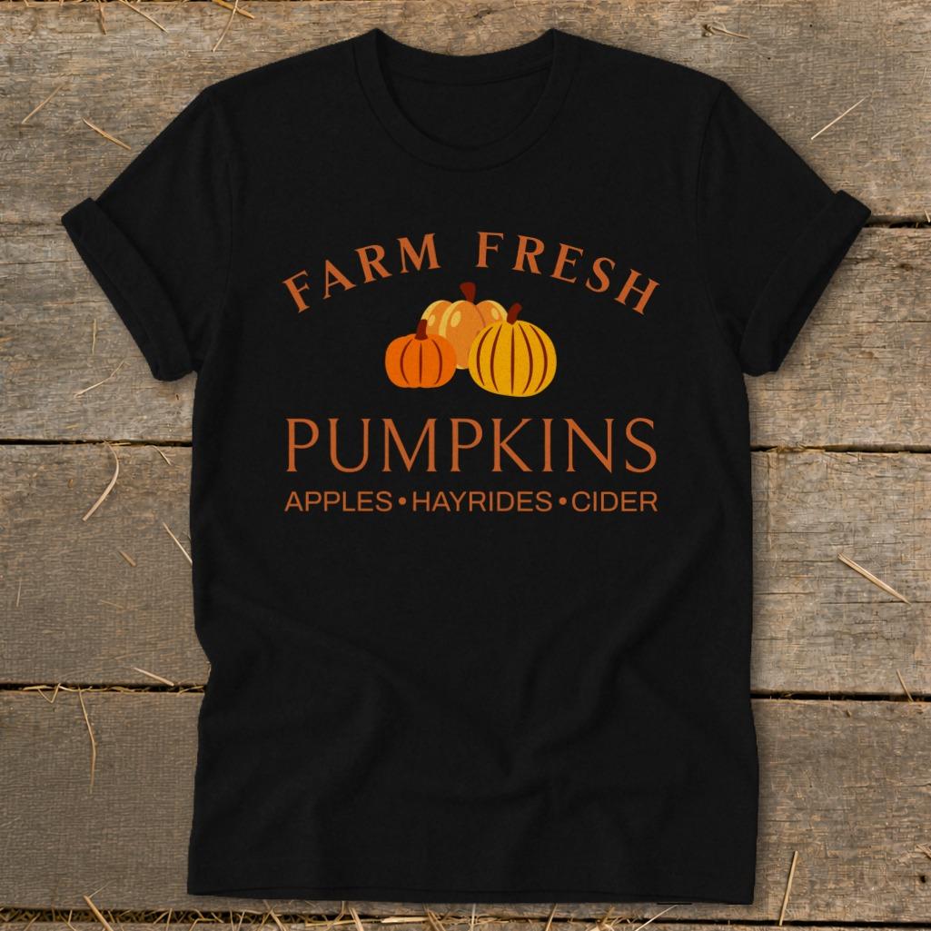 Farm Fresh Pumpkins Softstyle Tee - Black