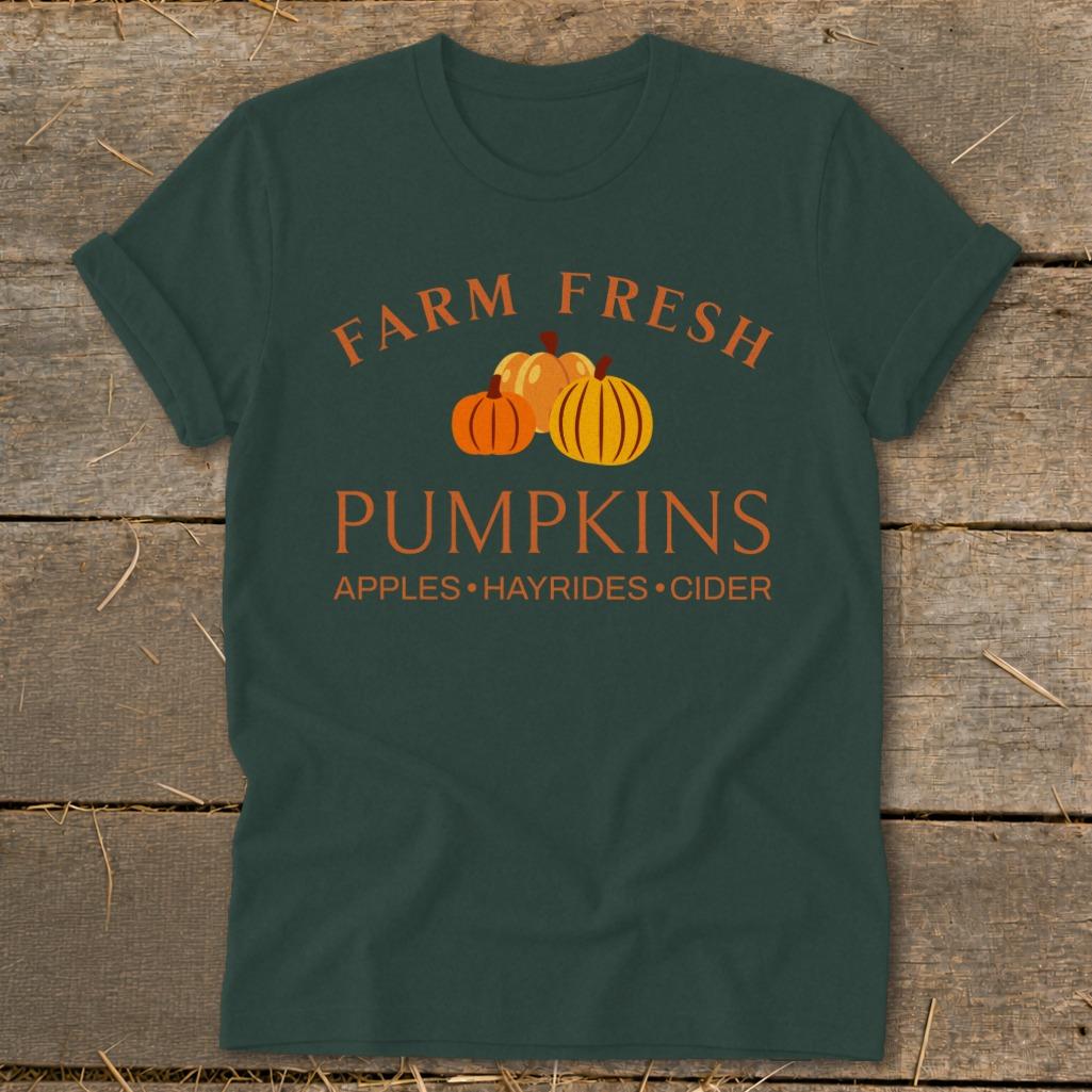 Farm Fresh Pumpkins Softstyle Tee - Forest