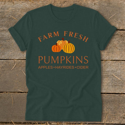 Farm Fresh Pumpkins Softstyle Tee - Forest