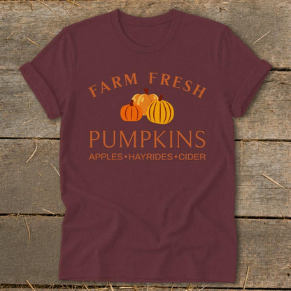 Farm Fresh Pumpkins Softstyle Tee - Maroon