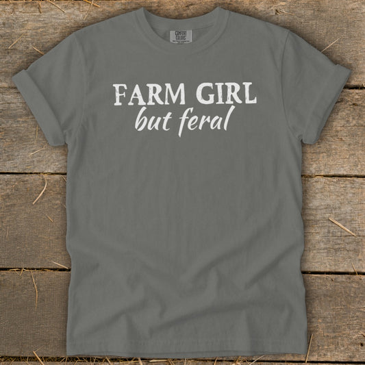 Farm Girl But Feral Signature Tee