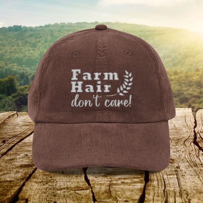 Farm Hair Don't Care - Corduroy Cap