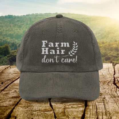 Farm Hair Don't Care - Corduroy Cap