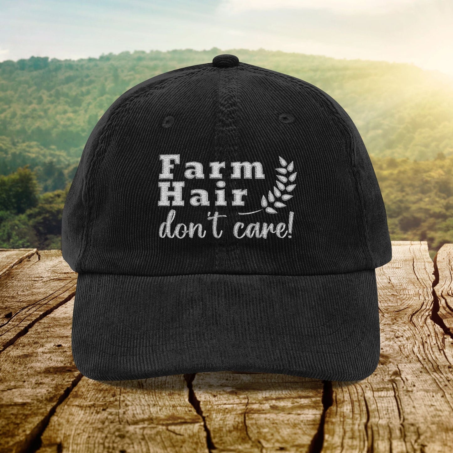 Farm Hair Don't Care - Corduroy Cap