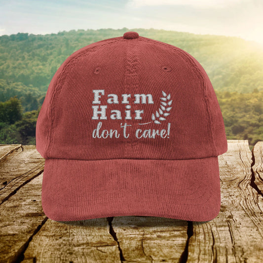 Farm Hair Don't Care - Corduroy Cap