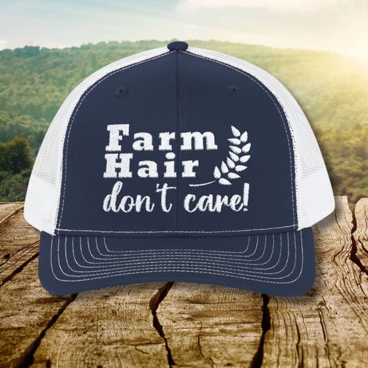 Farm Hair Don't Care - Trucker Cap