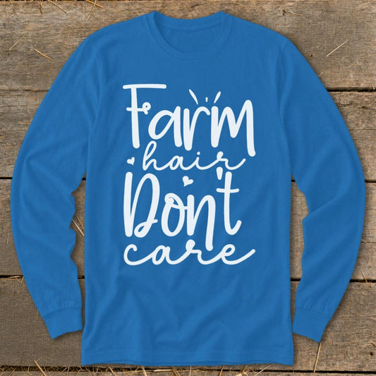 Farm Hair Long Sleeve Tee - Royal