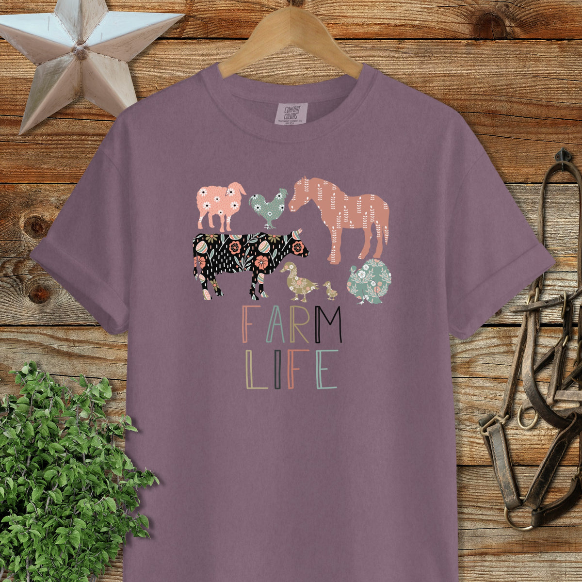 Farm Life Pattern Signature Tee