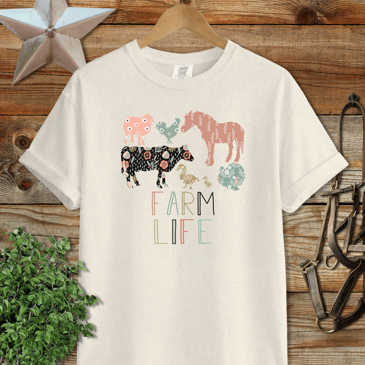 Farm Life Pattern Signature Tee