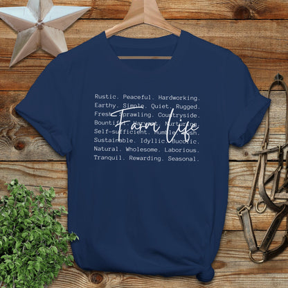 Farm Life Words Softstyle Tee