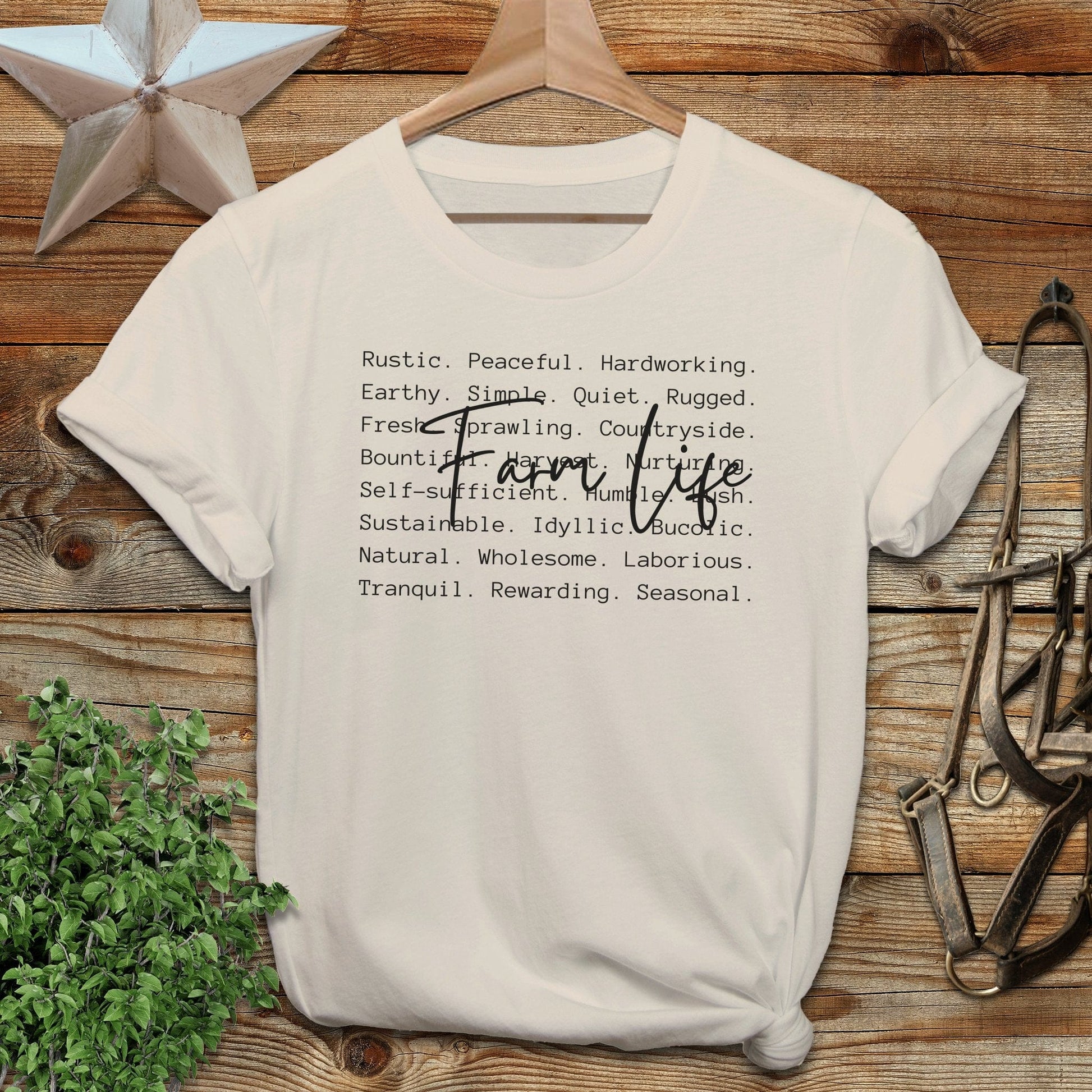 Farm Life Words Softstyle Tee