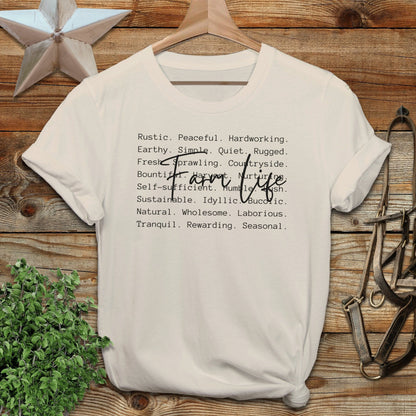 Farm Life Words Softstyle Tee