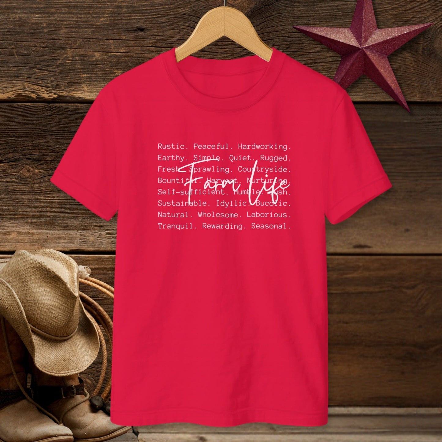 Farm Life Words T-Shirt (Youth)