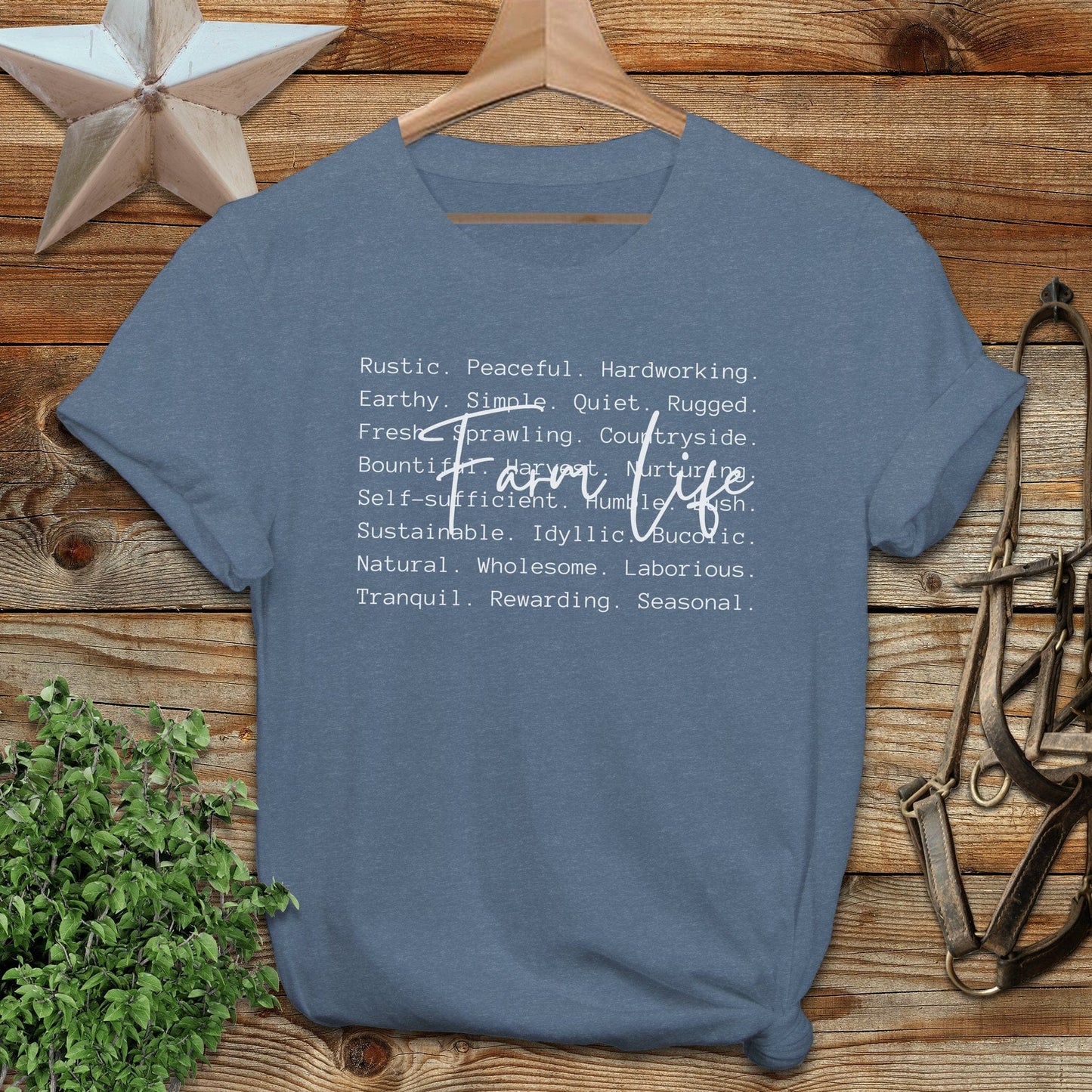 Farm Life Words T-shirt