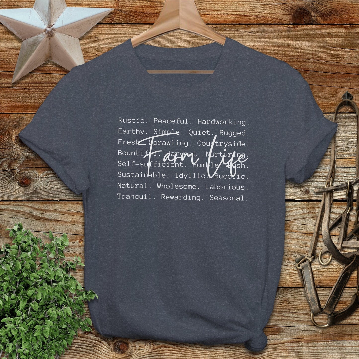 Farm Life Words T-shirt