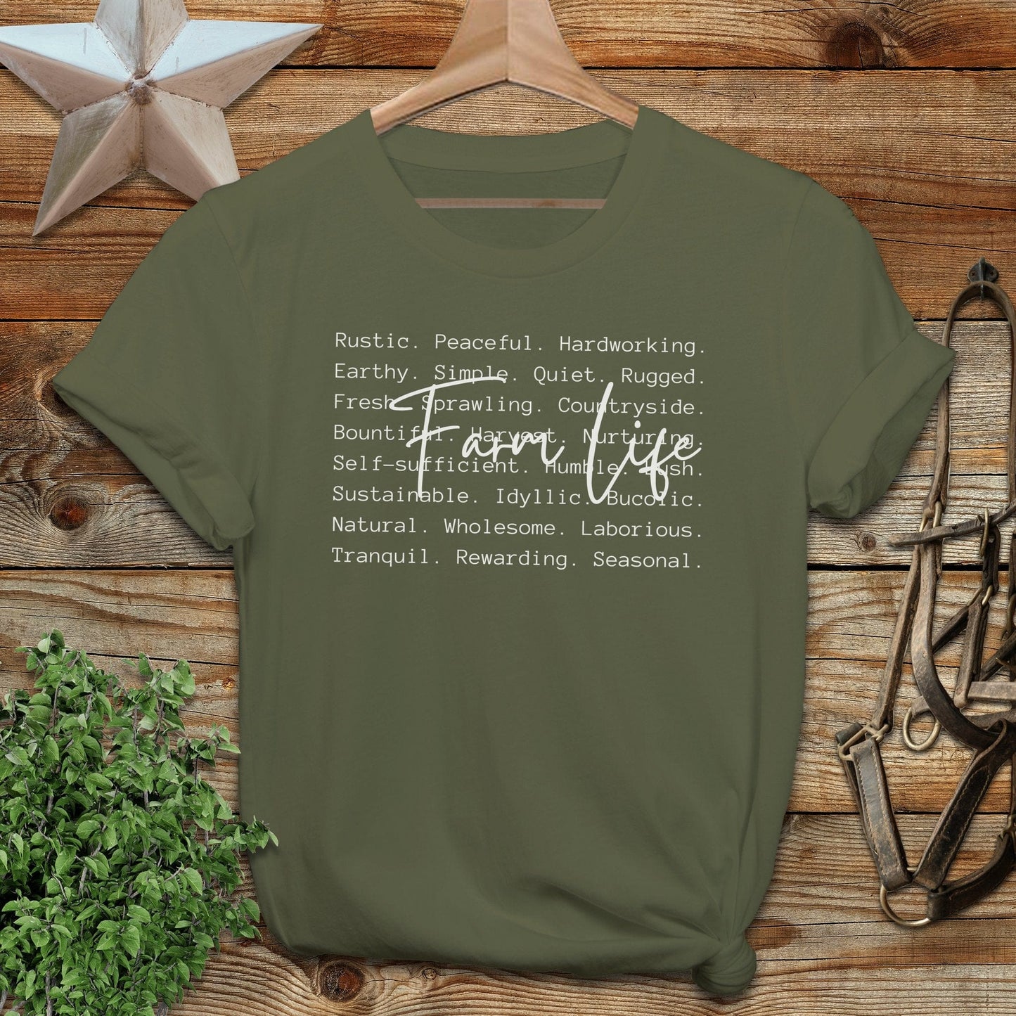 Farm Life Words T-shirt
