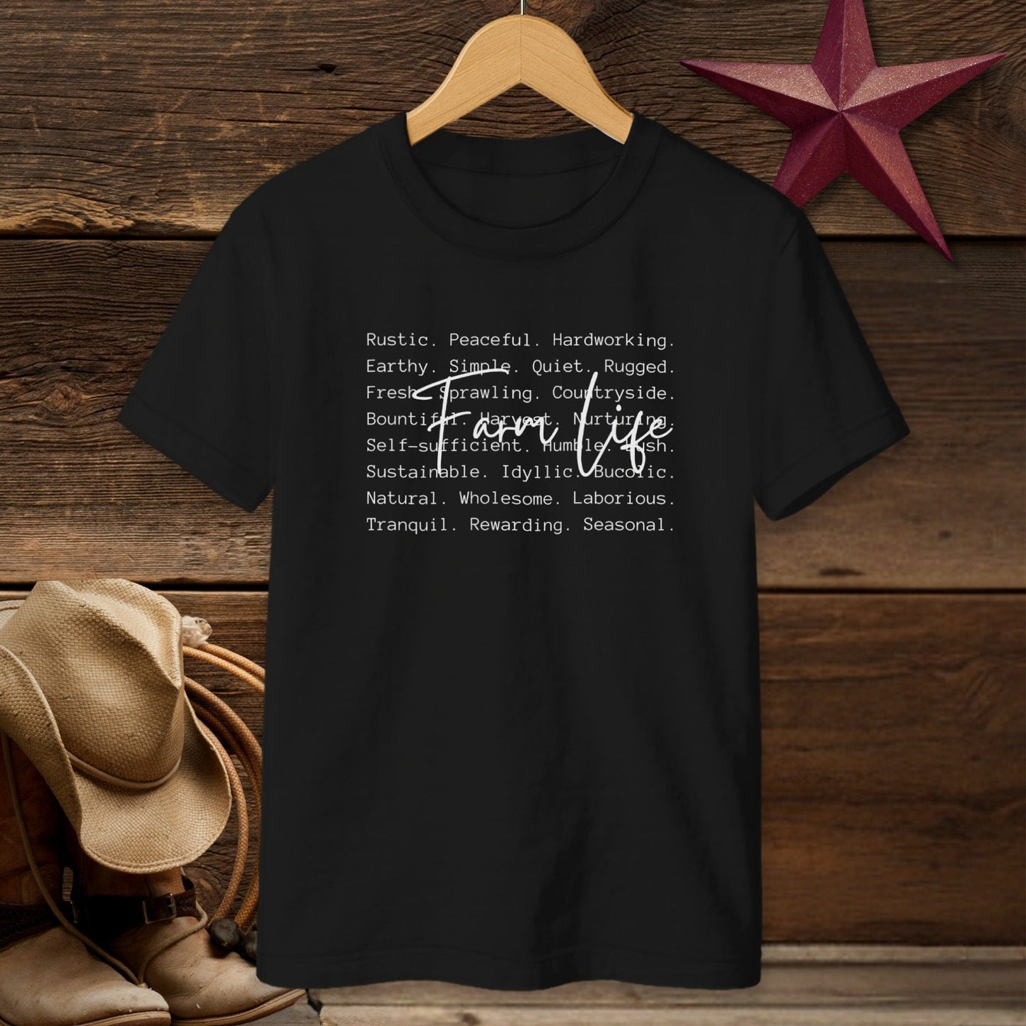 Farm Life Words T-shirt (Youth)