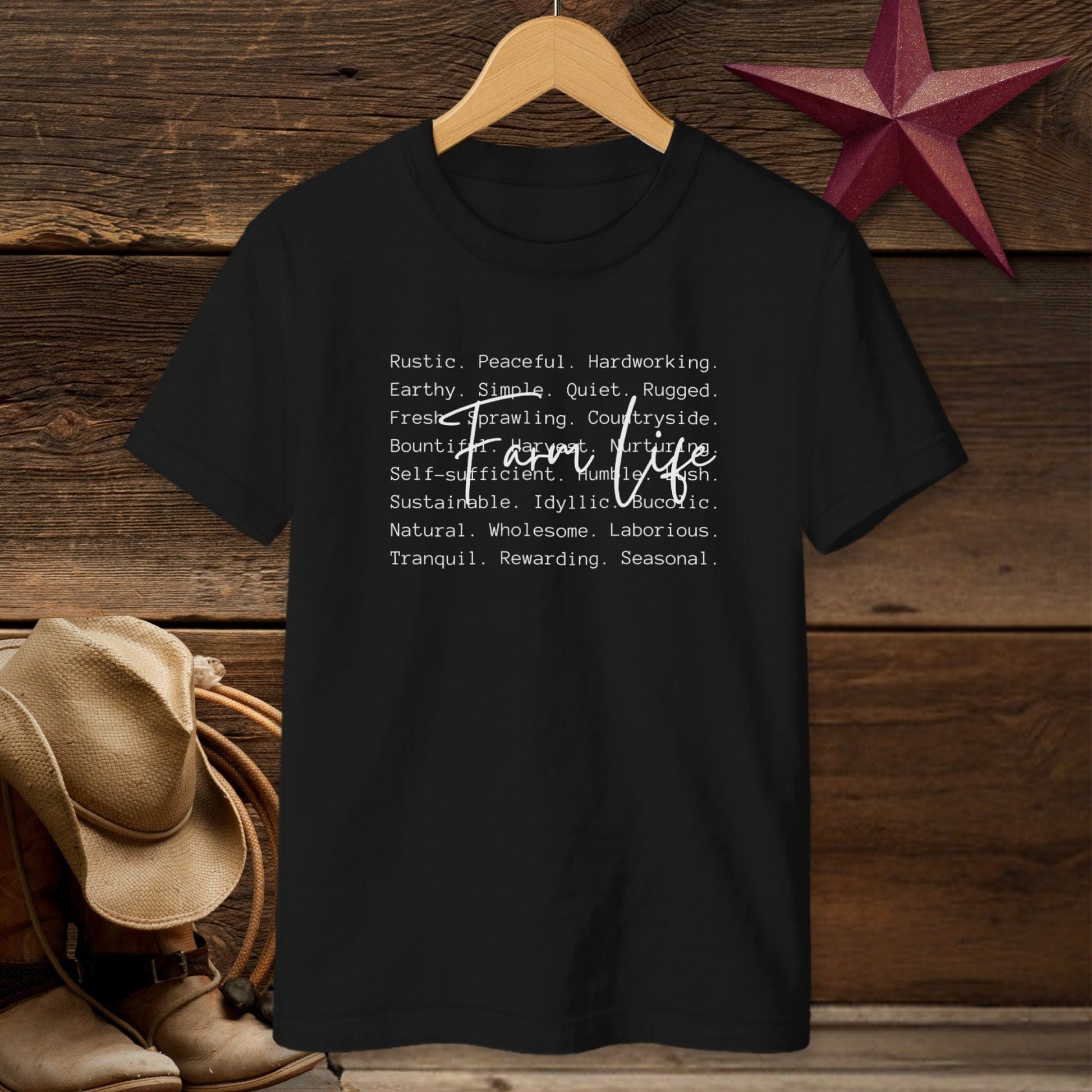 Farm Life Words T-shirt (Youth)