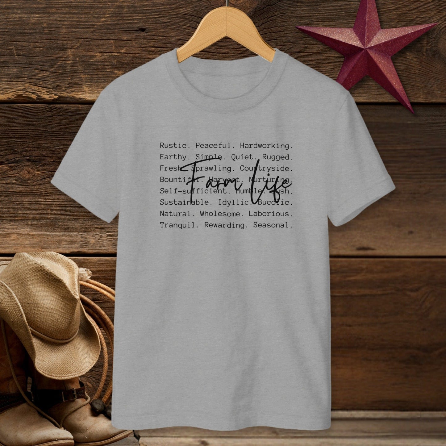Farm Life Words T-shirt (Youth)