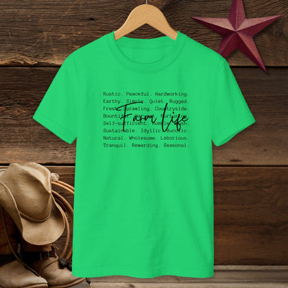 Farm Life Words T-shirt (Youth)