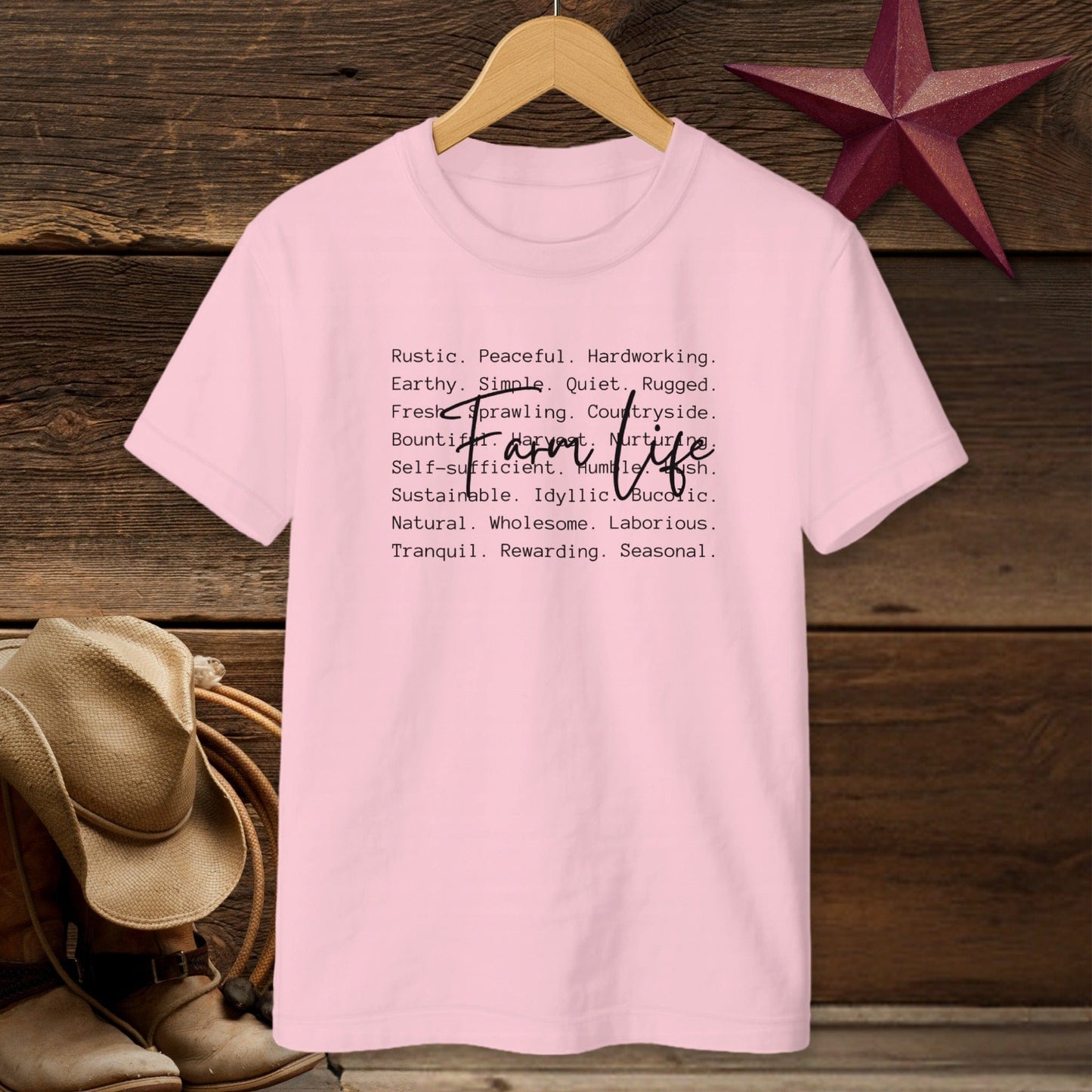 Farm Life Words T-shirt (Youth)