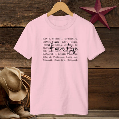 Farm Life Words T-shirt (Youth)
