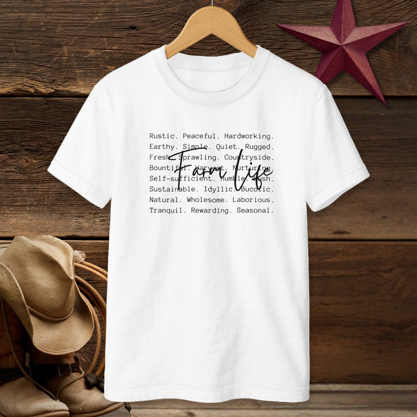 Farm Life Words T-shirt (Youth)