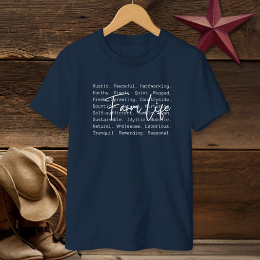 Farm Life Words T-shirt (Youth)