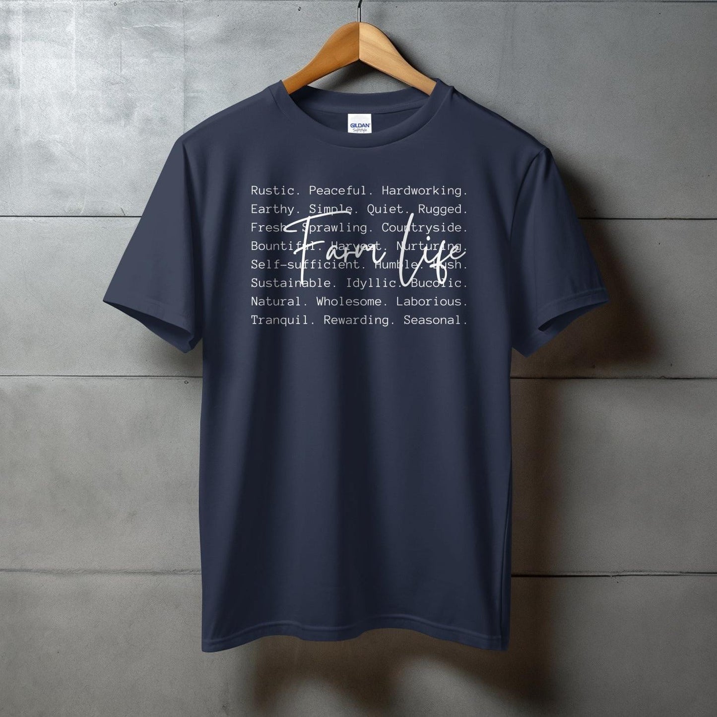 Farm Life Words T-shirt