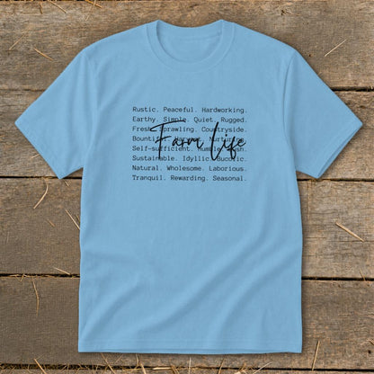 Farm Life Words Youth Tee