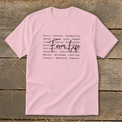 Farm Life Words Youth Tee