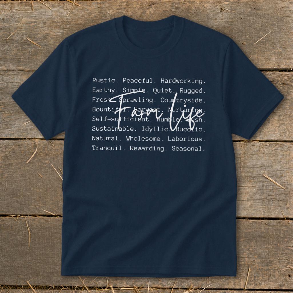 Farm Life Words Youth Tee