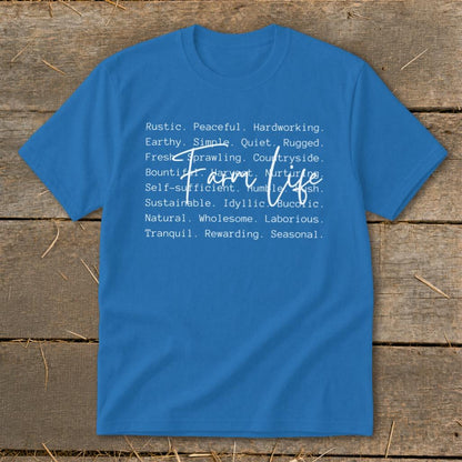 Farm Life Words Youth Tee