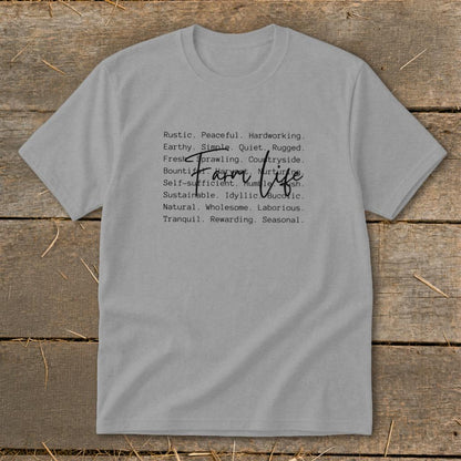 Farm Life Words Youth Tee