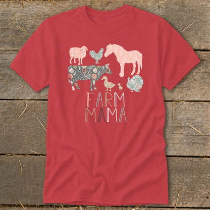 Farm Mama Pattern Classic Tee