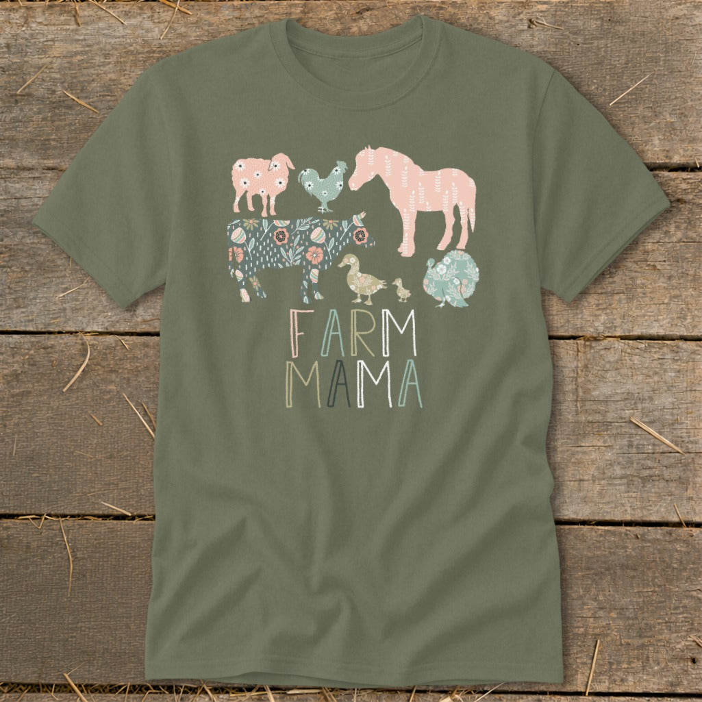 Farm Mama Pattern Classic Tee