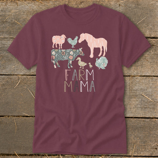 Farm Mama Pattern Classic Tee