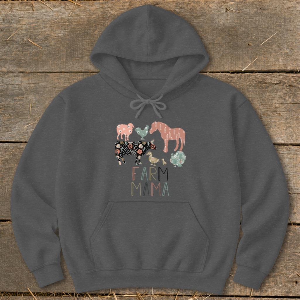 Farm Mama Pattern Hoodie