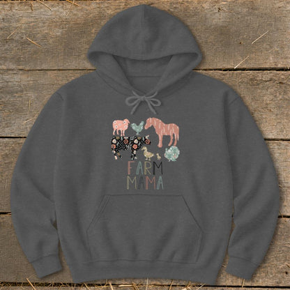 Farm Mama Pattern Hoodie